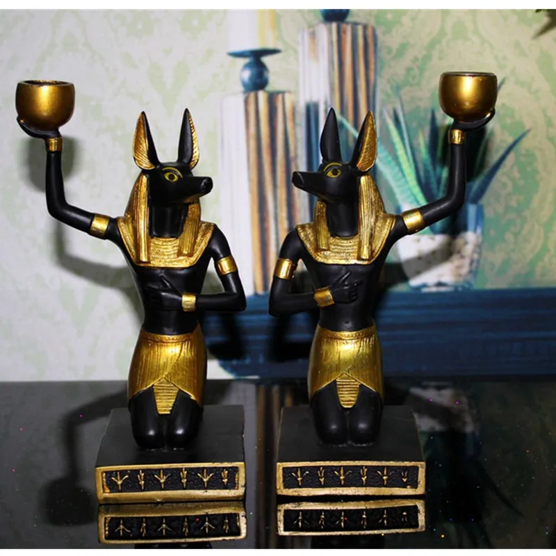 Магниты в египетском стиле Inugami Candleholder украшения креативная гостиная спальня обои для рабочего стола древний Египетский ремесленник X1803