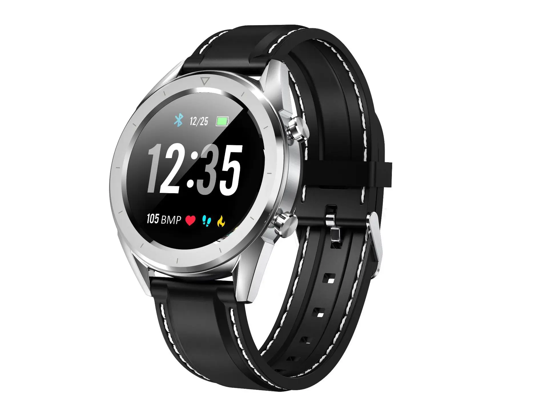 1,54 'полный экран Touch Smartband ЭКГ сердечного ритма приборы для измерения артериального давления крови кислородом платить умный Браслет - Цвет: Silver