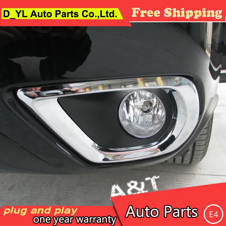 Chrome Front fog light lamp cover Trim For 2013 2014 2015 Forester high quality chrome stickers trim car styling 2 pcs | Автомобили и