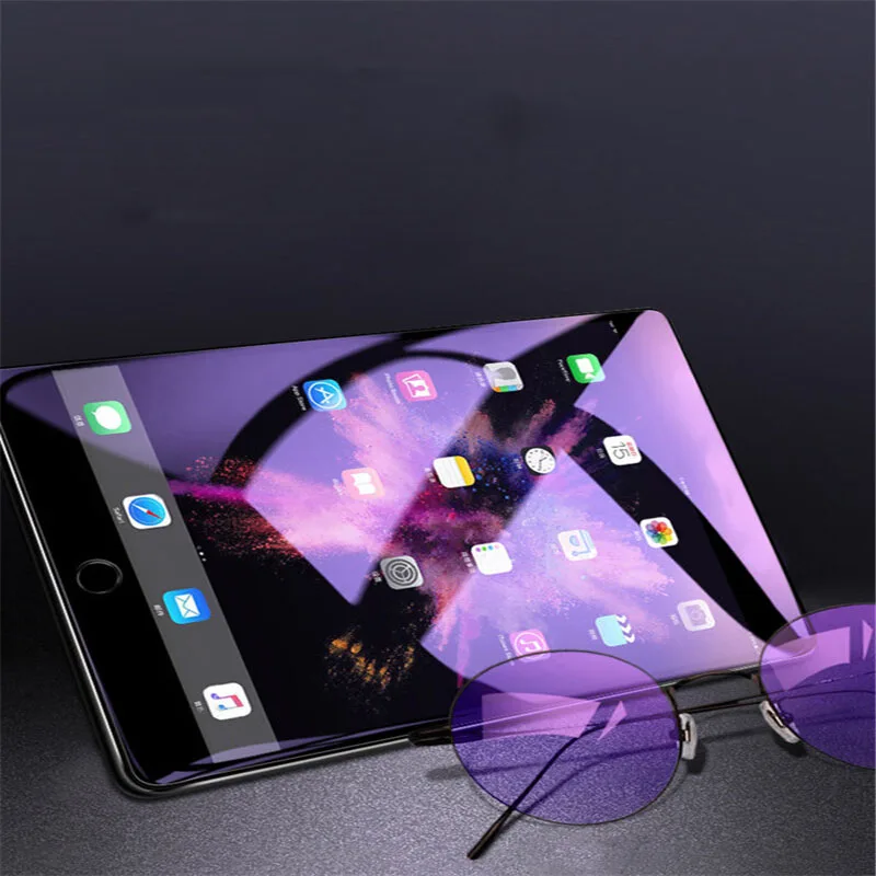 2.5D полное покрытие анти синий луч протектор экрана для Apple iPad Mini 1 2 3 4 7,9 закаленное стекло для Apple iPad 9,7 пленка