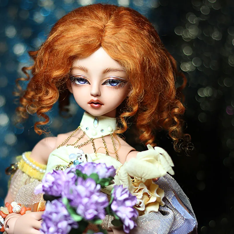 3 Cataleya bjd 1/3 большой женский темперамент, аристократический раскол, мохер, шерсть в рулонах, европейский стиль, короткие кудрявые волосы, парик - Цвет: 3