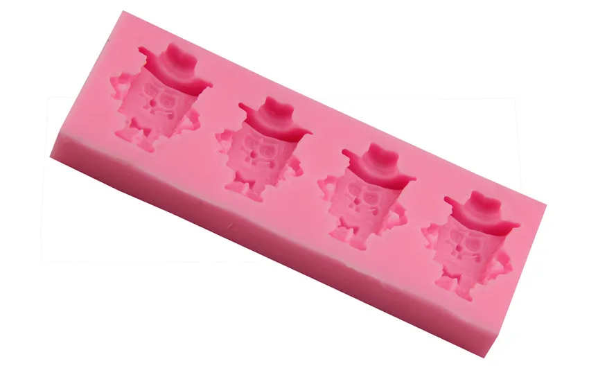 Губка боб мультфильм силиконовые Помадка Плесень Смолы Глины Шоколадные Конфеты