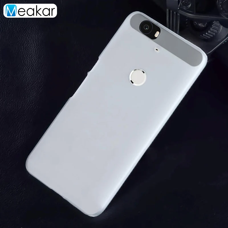 white Матовая Пластик Coque 5.7For Nexus 6P чехол для huawei Google Nexus 6P телефонный чехол-лента на заднюю панель - Цвет: white