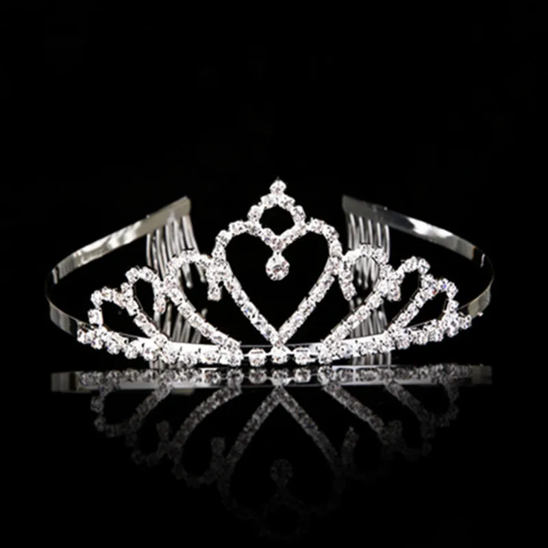 

CC tiaras and crowns with combs children hairbands wedding hair accessories for women girls bridesmaids crystal rhinestone MA13