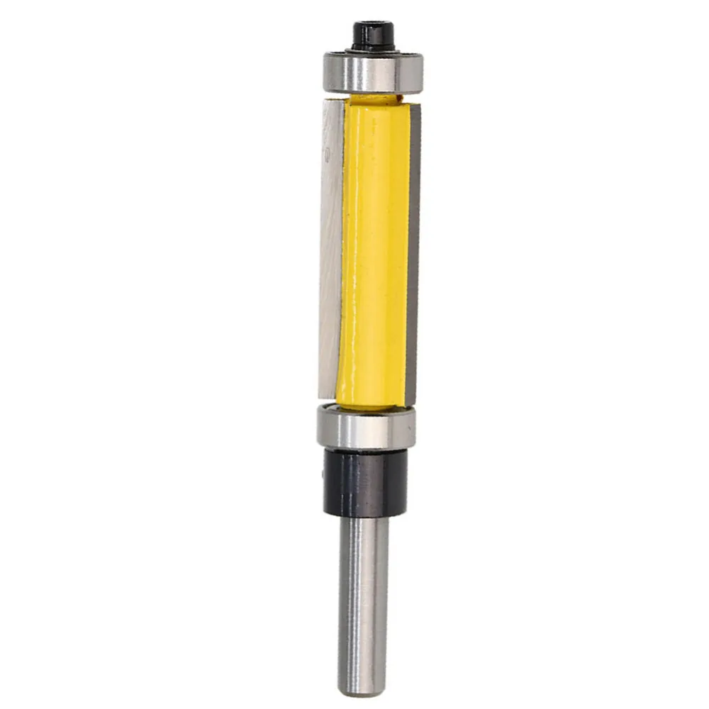 1/4 Inch Shank 1/2 Flush Trim Router Bit Woodworking Milling Cutter Double Bearing Trimming Knife Tool | Инструменты