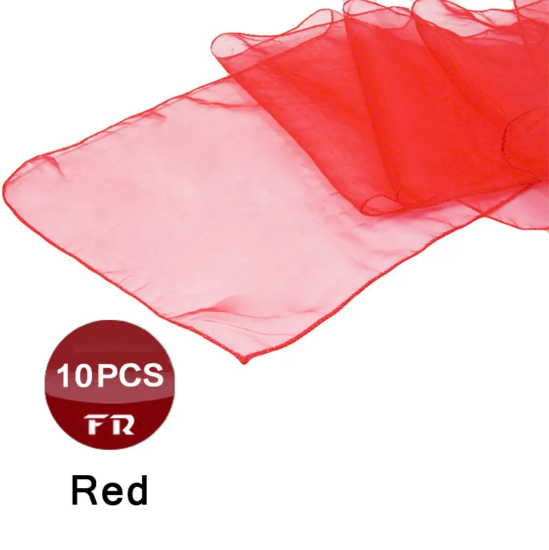 10 шт. Прямая продажа с завода Высококачественная скатерть из органзы для свадеб