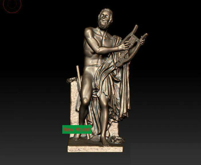 

3d-модель для станка с ЧПУ 3D cnc в формате STL, древний греческий поэт