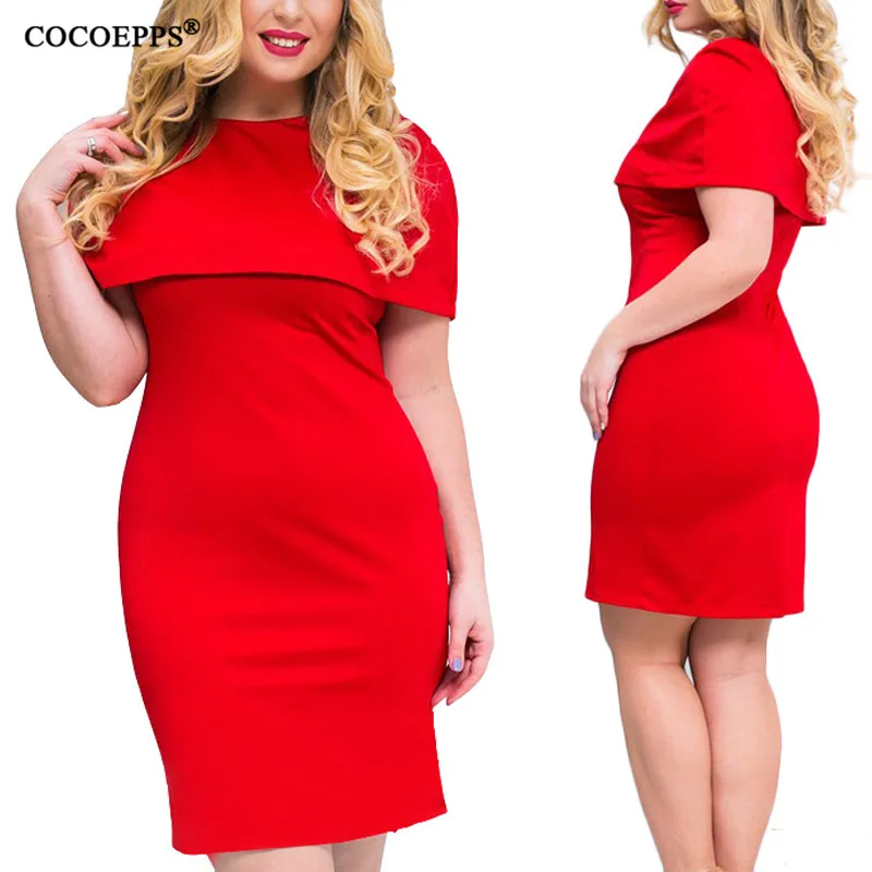 5XL 6XL 2019 лето для женщин размера плюс повседневное облегающее платье большого