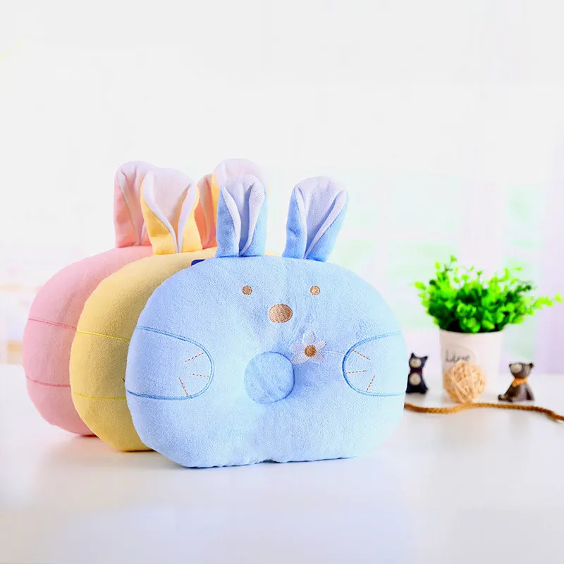 Подушка для формирования головки новорожденных, дышащая, противоплоскостная, поддержка шеи младенца, кормление, картонный кролик, 3 цвета.