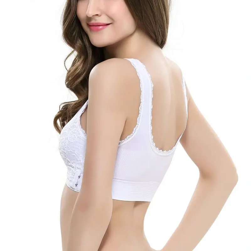 Комфортный однотонный бюстгальтер с пряжкой для сна спортивные ободки новое
