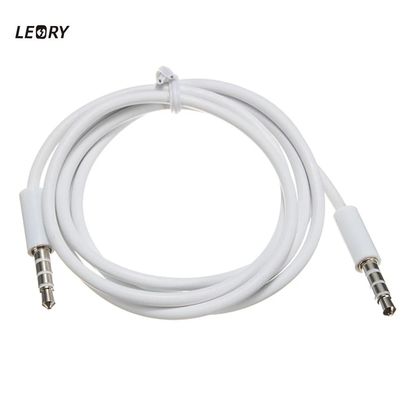 LEORY 4 Pole 1 м 3 5 мм аудио кабель штекер запись в машину Aux шнур для подключения
