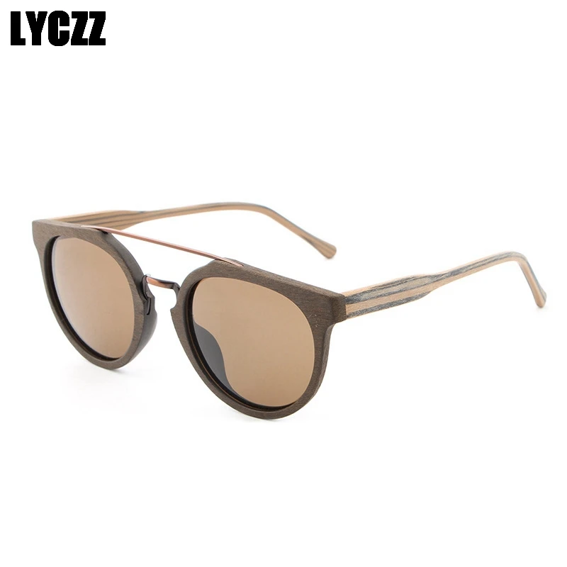 LYCZZ новые высококачественные бамбуковые солнцезащитные очки ручной работы в