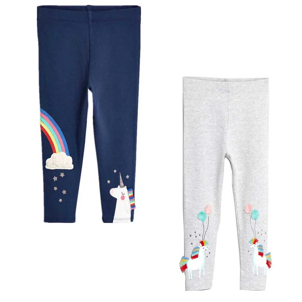 Леггинсы для девочек 2 шт./лот из 100% хлопка с принтом|girls trousers|children pantskids leggings |