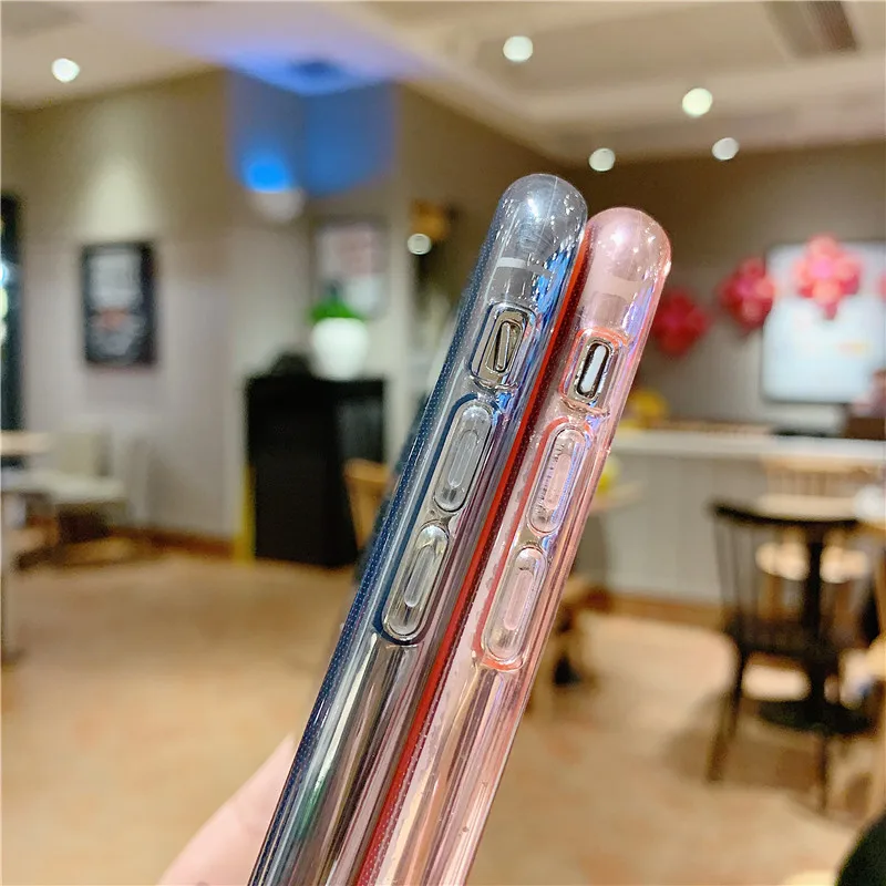 Прозрачный чехол без рамки для iphone 7 iPhone X XS Max XR 8 6 6S Plus задняя крышка прозрачные