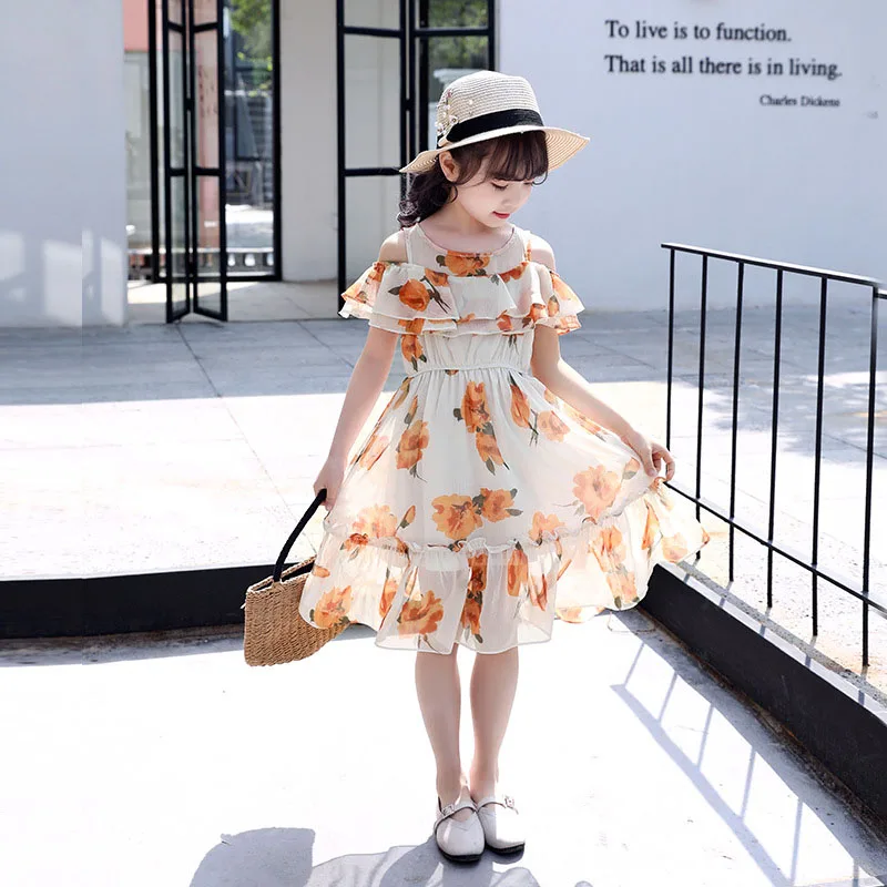 

Teenage Girls Dress 2021 Summer Bohemia Kids Dresses for Girls Off Shoulder Party Princess Children Dress 4 6 8 10 12 13 Years