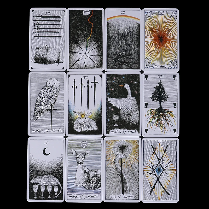 78 шт./компл. Wild Unknown Tarot Deck Rider Oracle карты таинственные животные тотем таро палуба