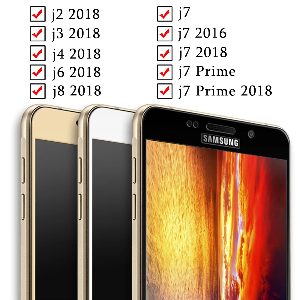 Защитное стекло для samsung galaxy j2 2018 j7 8 6 4 3 2 экрана prime 2016 7j tremp|Защитные стёкла и