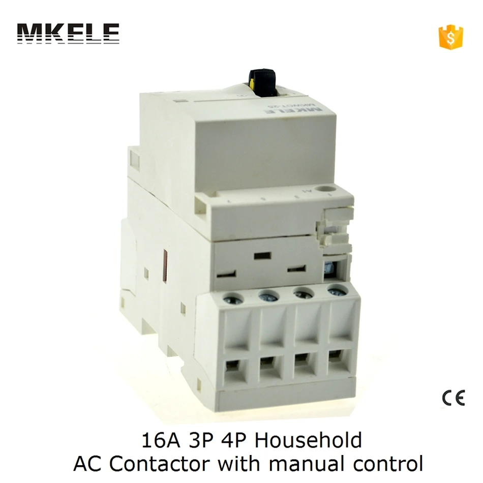 MKWCT-16M 3P 3NO 16A 220V 50or60HZ Din Rail Household AC Contactor Operated By Manual Control contator | Обустройство дома