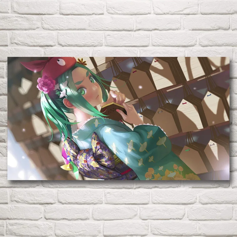 FOOCAME Monogatari серия Аниме Девушки Искусство Шелковые Плакаты и печать украшение дома настенные картины для гостиной 20x36 дюймов