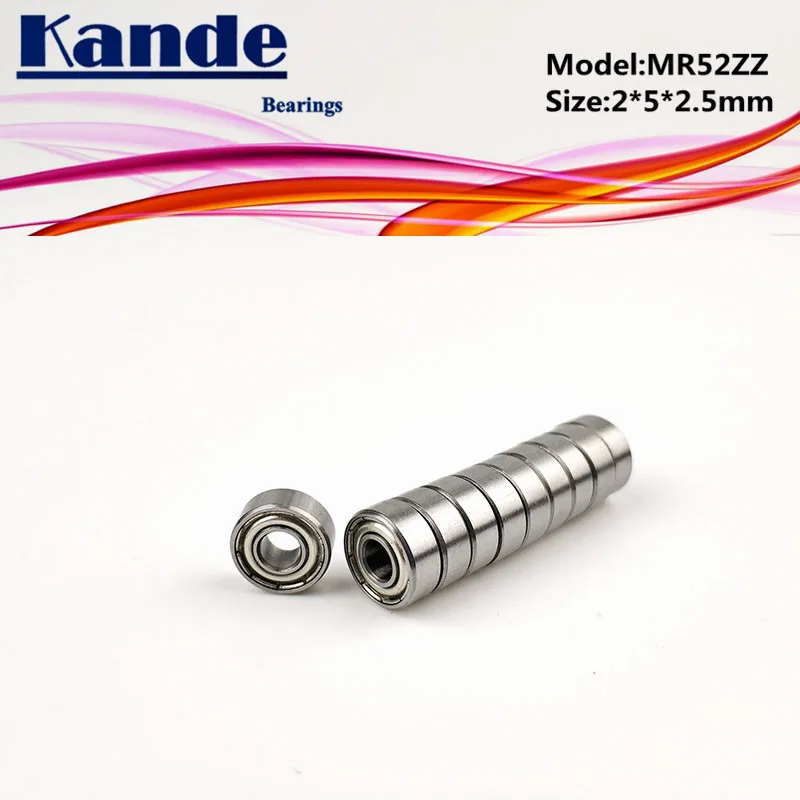 Миниатюрный шарикоподшипник Kande MR52ZZ 2x5x2 5 MR52 10 шт.|Валы| |