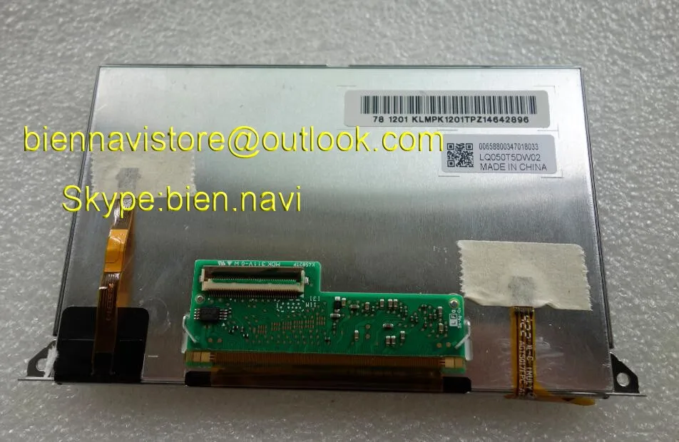 Оригинальный Новый 5-дюймовый ЖК-дисплей LQ050T5DW02 с сенсорной панелью для