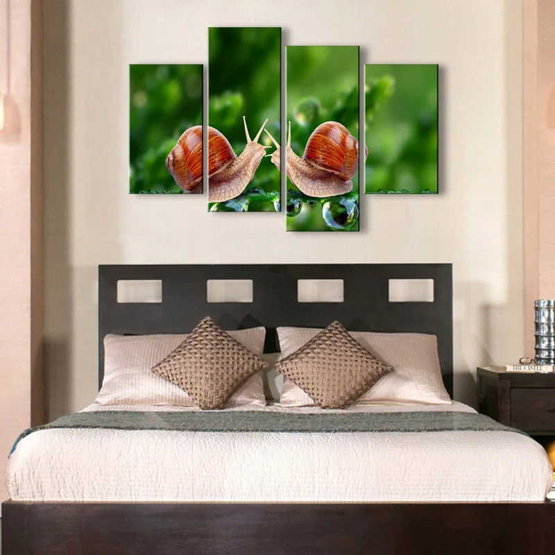 Картина маслом улитки HD printcanvas живопись Photo Print printswall фотографии для Гостиная