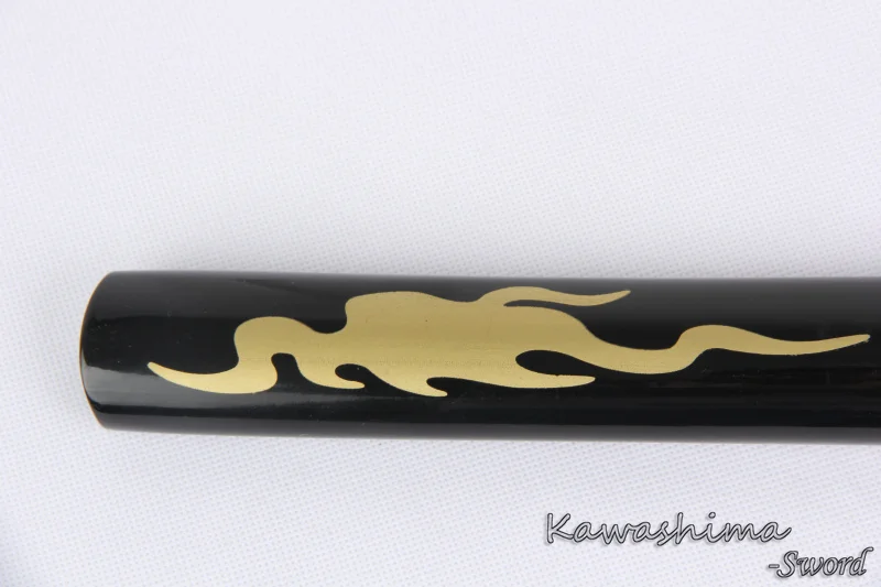 

Free Shipping Gold Fire Samurai Sword Japanese Katana Bushido Carbon Steel Home Decoration Ornament With Cheap Price