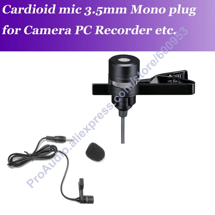 Микрофон MICWL TCM340 Pro 3 5 мм монолавальный микрофон с отворотом зажим для