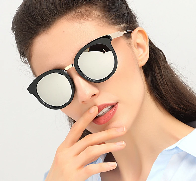 Женские солнцезащитные очки с круглым покрытием Классические поляризационные