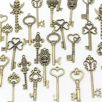 sweet bell 30pcs mixed antique bronze fashion key charms metal zinc alloy fine trendy mixed pendant charms making d1090