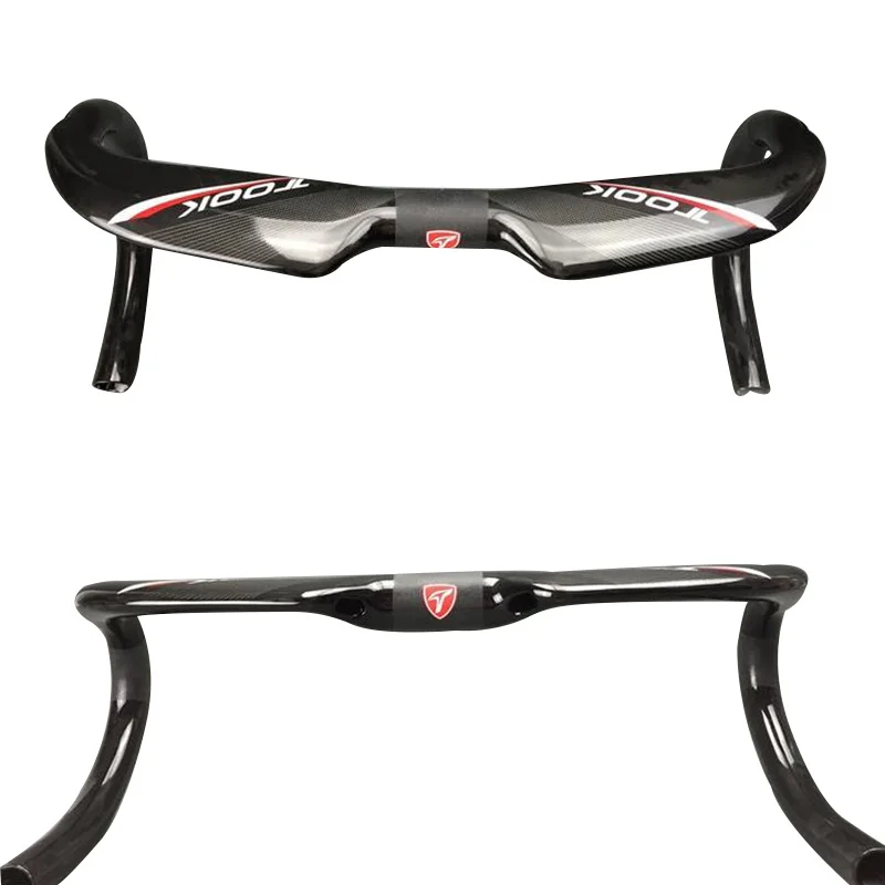 Carbon Fiber Handlebar Ultralight Bike Accessories Parts For Road Bike Glossy/Matte 31.8*400/420/440mm Black Cycle Racing Bar
