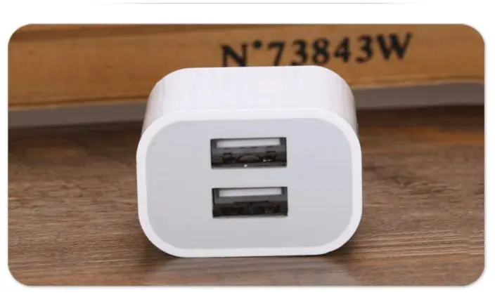 1 шт. микро кабель бесплатно + двойной USB разъем AU 5 в 2A 2USB выход телефон зарядное