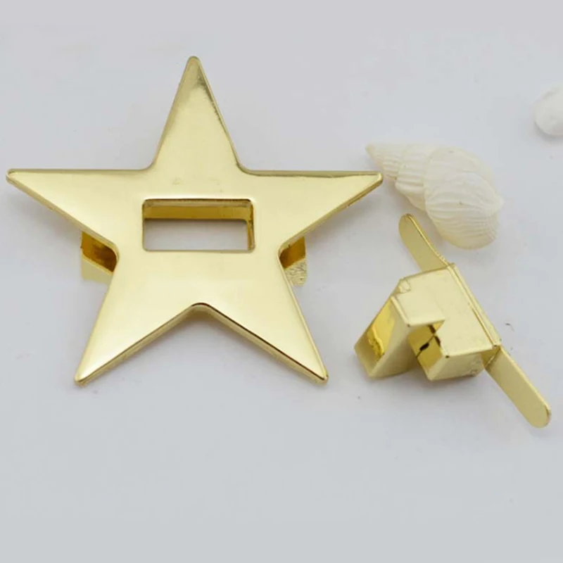 2pcs Fashion New Women Star Metal DIY Clasp Turn Twist Lock For Shoulder Bag Handbag Purse Accessories High Quality | Багаж и сумки