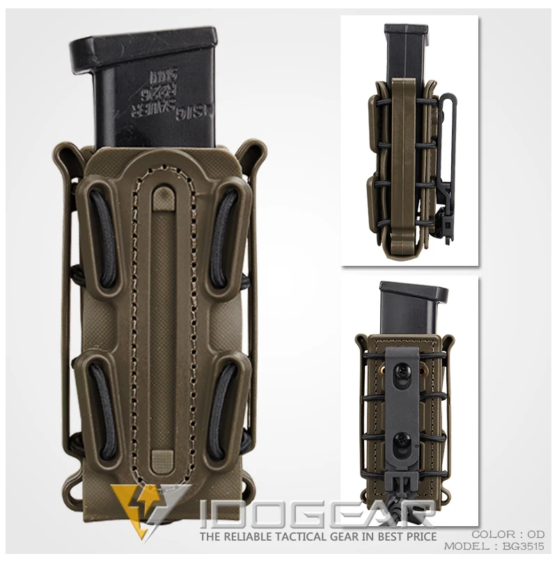 IDOGEAR Molle пистолет маг военный подсумок набор кобура Fastmag Зажим для ремня пластиковый molle Чехол страйкбол оболочка Mag набор