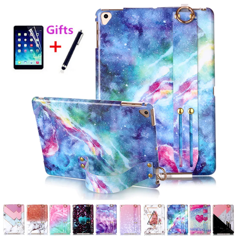 Силиконовый чехол для iPad Air 1 2 нового 9 7 2017 2018 защитный с ручным ремешком планшета