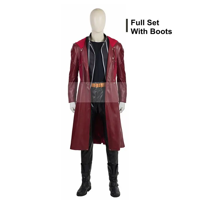 Full set with boots Высокое качество, Стальной алхимик Эдварда Элрика, косплей костюм, костюм на Хэллоуин для мужчин, Эдварда Элрика, косплей костюм, кожаная куртка - Цвет: Full set with boots