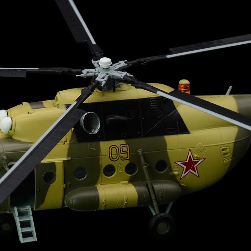 Предварительно построенный 1:72 вертолет среднего размера с двойными турбинами