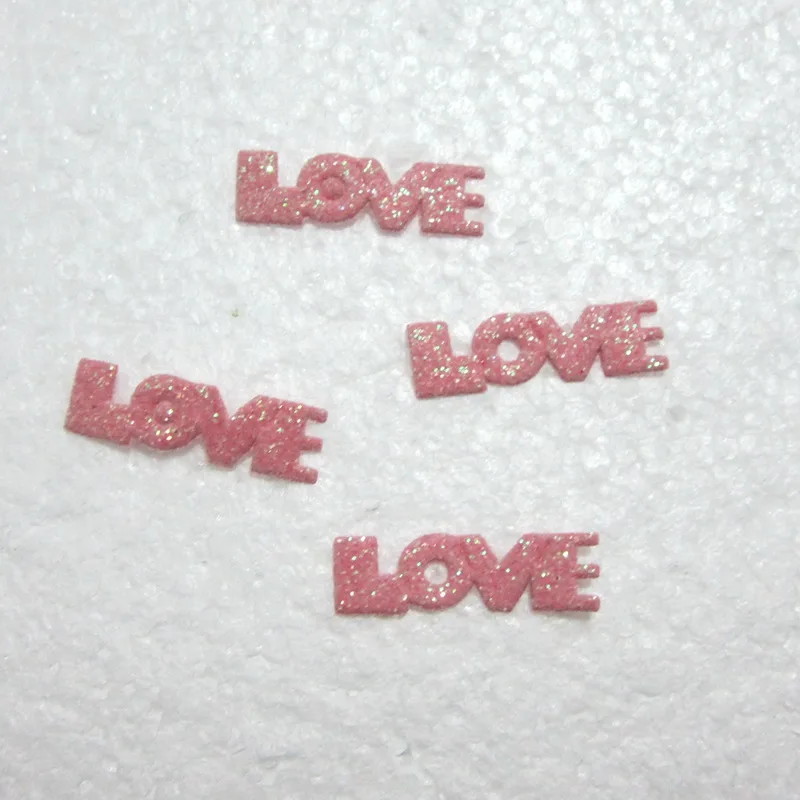 50 шт. рельефные аппликации LOVE 26 х8 мм|Заплатки| |