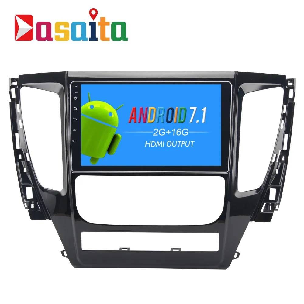 Dasaita 9 &quotAndroid 8 1 Автомобильный gps плеер Navi для Mitsubishi Pajero Sport 2017 с 2G + 16G