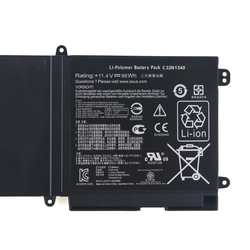 Оригинальный аккумулятор kede 11 4 в 96 Втч для ноутбука C32N1340 планшета Asus Zenbook NX500 NX500J
