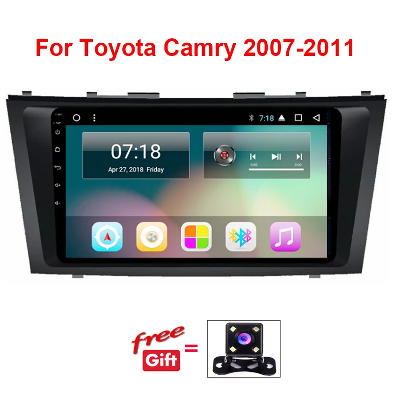 Автомобильный мультимедийный плеер 2 din на Android для Toyota Camry 40 50 2007 2008 GPS-навигация