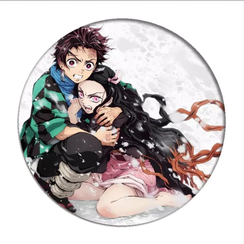 Новый демон убийца Kimetsu no Yaiba Значки для косплея брошь булавки Kamado Tanjirou икона
