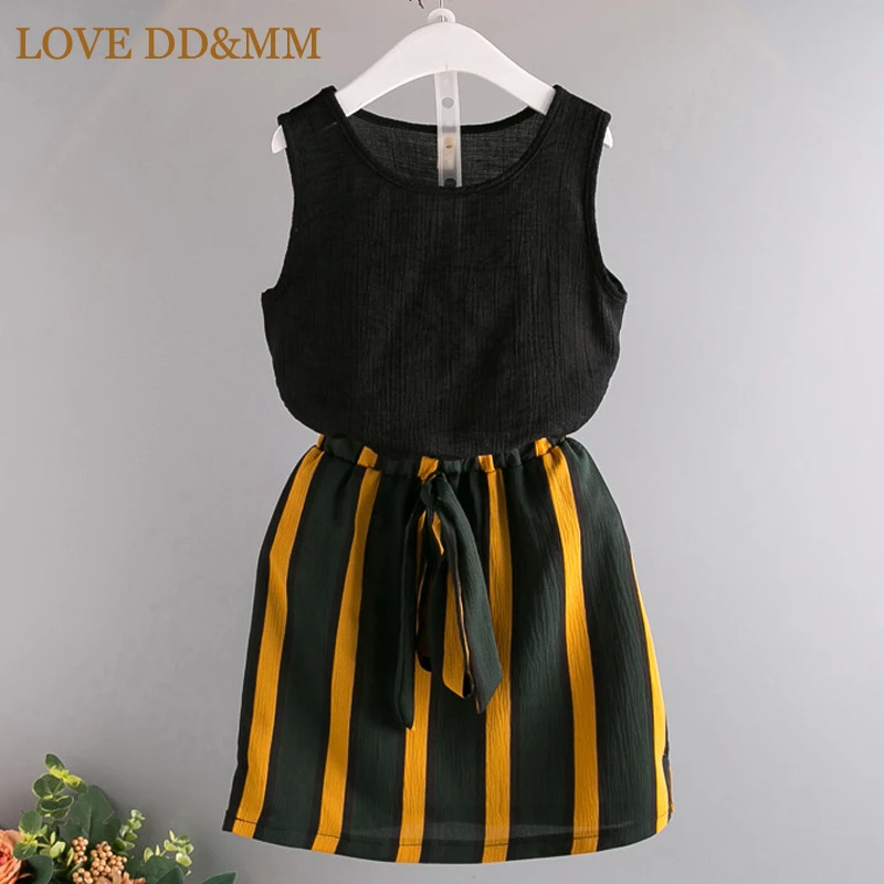 Женский летний костюм LOVE DD &amp MM Повседневная футболка без рукавов и юбка в