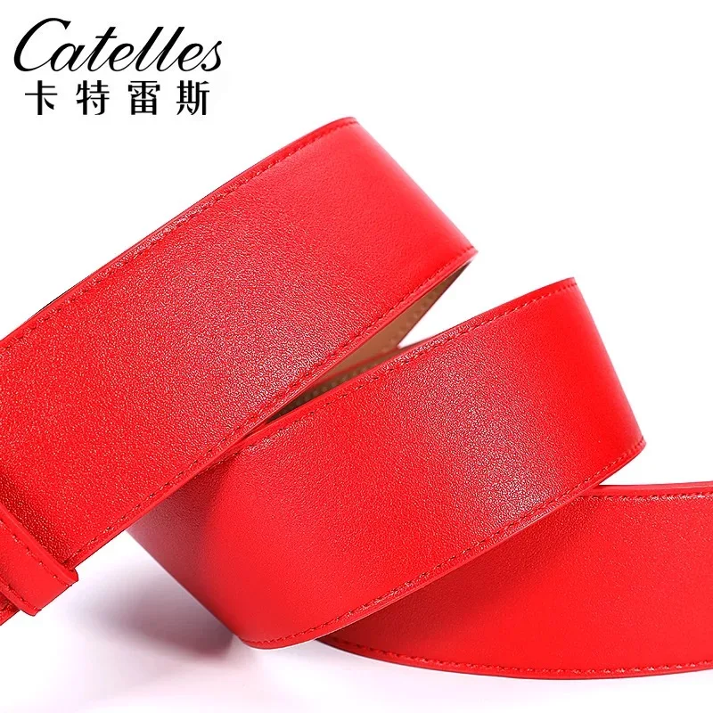 Catelles 2017 New Wide belt female leather cummerbund decoration skirt sweater black red wide strap female 4.8CM 5CM Belt