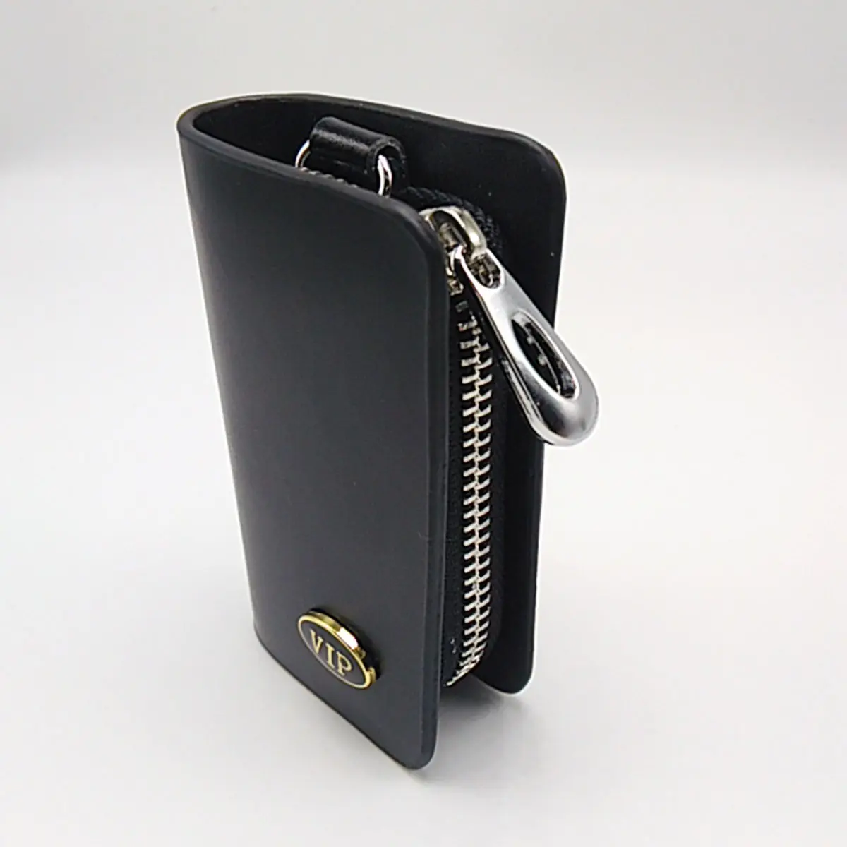 Leather Car Smart Key Chains Bag Auto Remote Case Fob Keyring Wallet Zipper Cover for VW Cadillac Skoda Infiniti Honda Acura | Автомобили