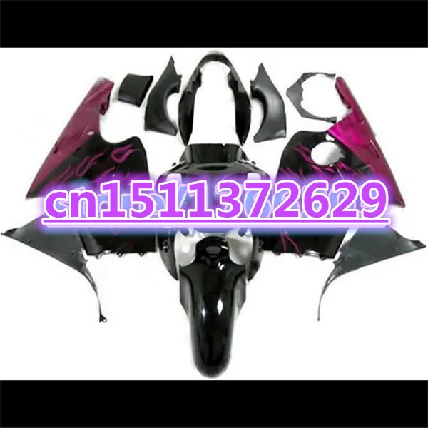 

Распродажа обтекатели для мотоцикла Φ 00-01 ZX 12R 2000 2001 для Kawasaki Ninja ZX12R 2000-2001 детали для гонок Красный Пламя Черный-Dor