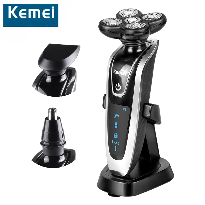 Kemei 6181/6183/5886/5884 Водонепроницаемый электробритва головка Водонепроницаемый запасная бритвенная головка 5D для стрижки волос, машинка для стрижки