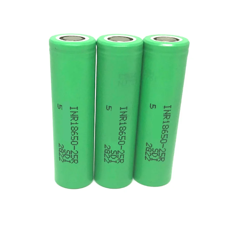 3pcs Оригинальные разрядные литиевые батареи INR18650 25R для samsung 3,6 V аккумуляторные батареи фонарик электронная сигарета - Цвет: 3pcs