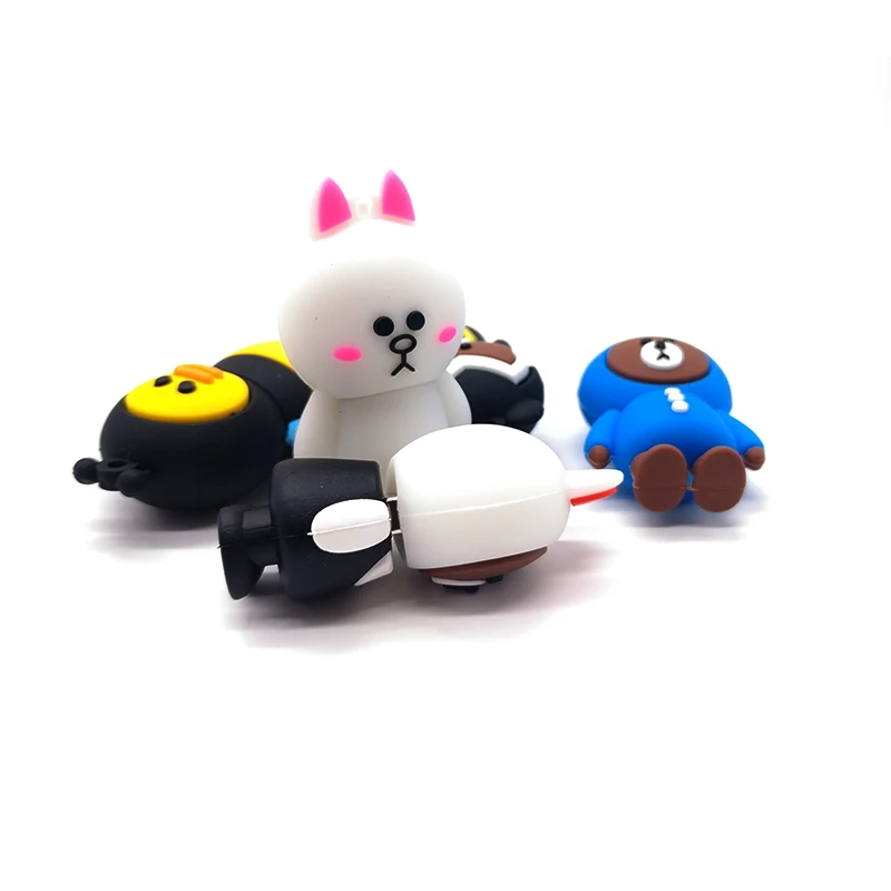 USB flash drive pendrive cartoon animmals memor stick u disk 4GB 8GB 16GB 32GB 64GB cute Rabbit/ Bee/bear creative pen | Компьютеры и