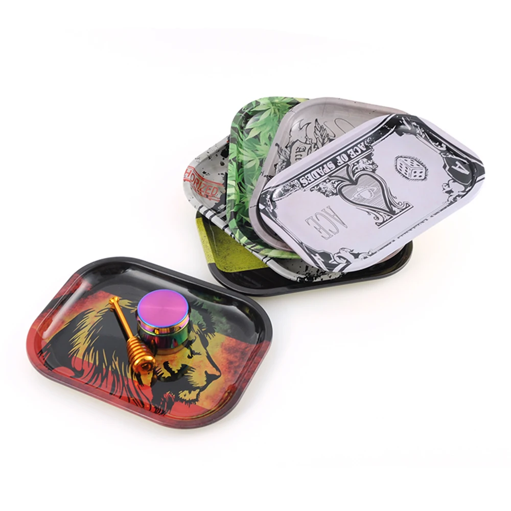 Вращающийся лоток GERUI для табака специй трав металлический ручной ролик из